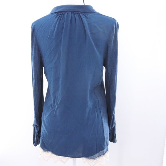 Anthropologie Postmark | V Neck Long Sleeve Top Medium - Picture 5 of 7